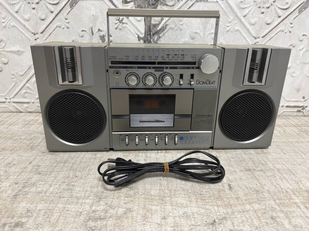 ★a-166　東芝ステレオラジオカセットレコーダー　RT-S54D 通電OK