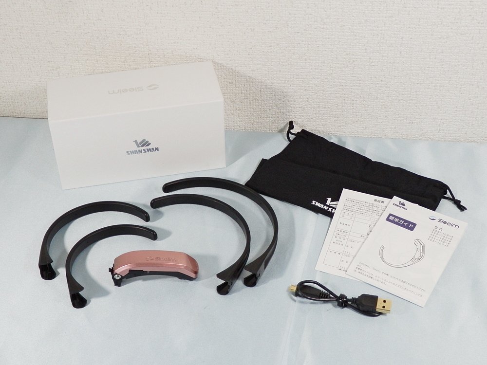 ◆ SWANSWAN / Sleem スリーム 「SSS-100」 ピンク ◆睡眠の質を測定・いびき防止◆