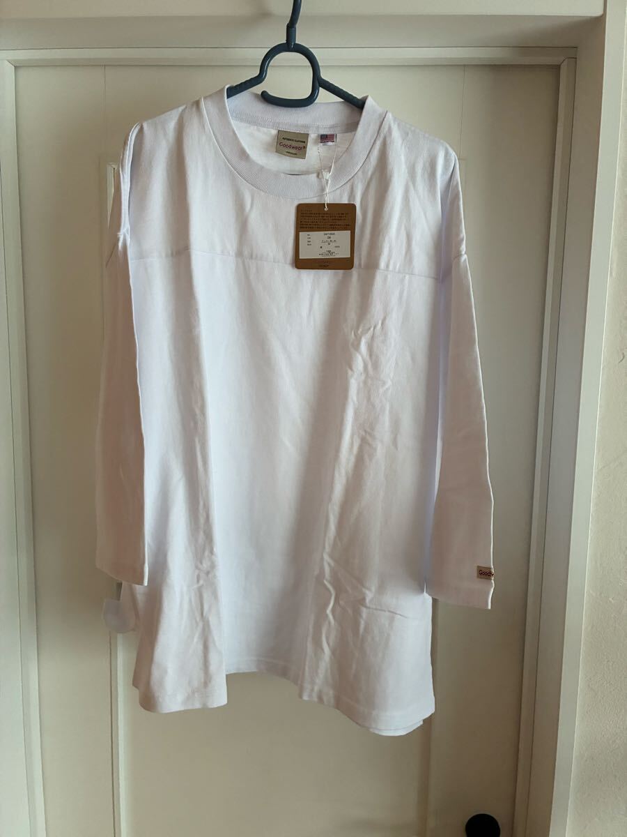 Goodwear 2W7-0505 7分袖 フットボール Tシャツ BIG