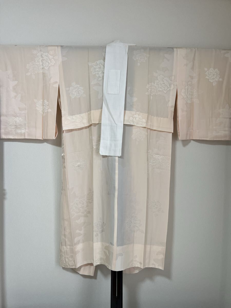 長襦袢 正絹 ピンク系 きもの 下着 襦袢 絹 和装