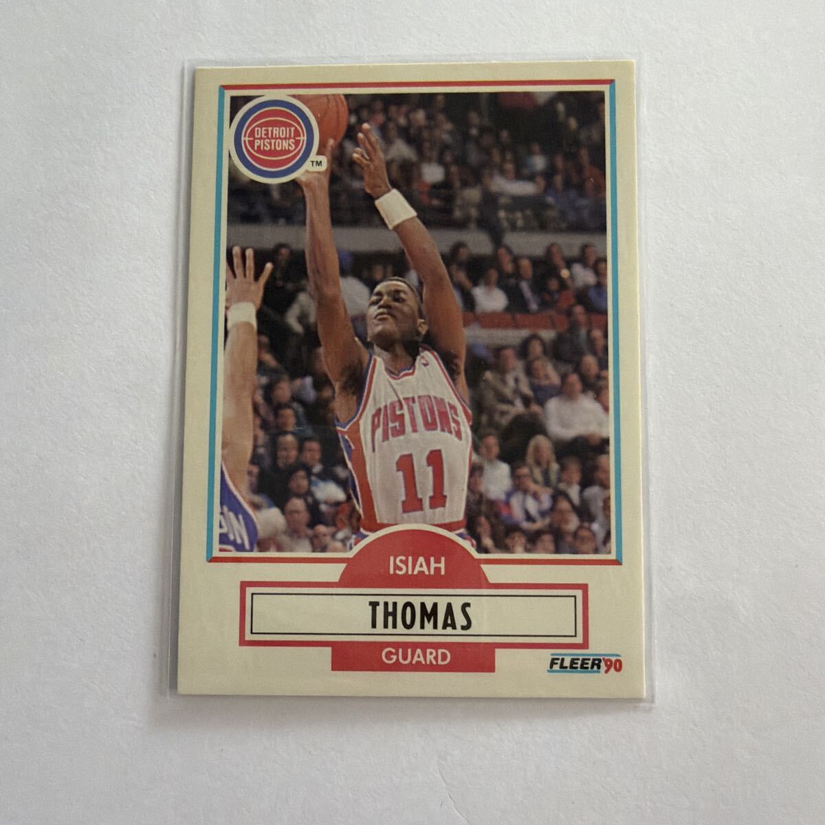 アイザイア・トーマス 1990 FLEER DETROIT PISTONS バスケットボールカード