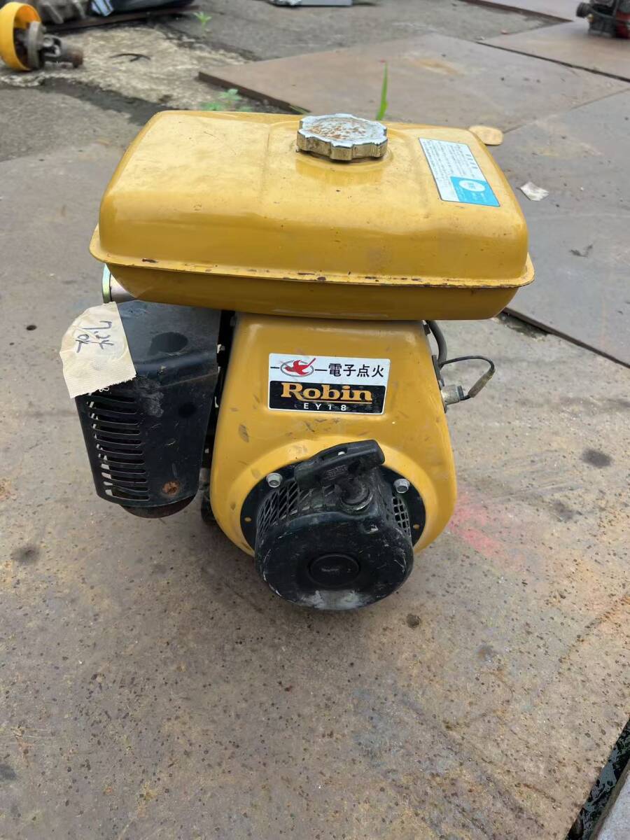 動画あり　秋田県横手市発　ロビン ガソリンエンジン EY18-3B　最大5馬力　中古