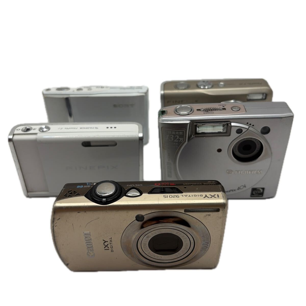【ジャンクまとめ出品】★Canon IXY★Fujifilm Finepix★SONY★コンパクトデジタルカメラ5点★
