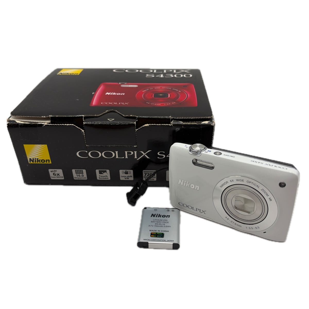 【ジャンク】外観極上品★Nikon ニコン★COOLPIX S4300★クールピクス★元箱・純正バッテリー付き★#167