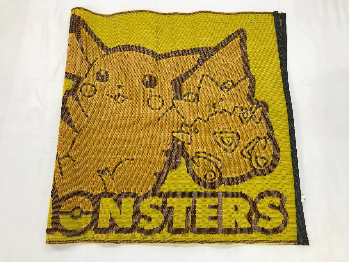 【10-5-8198】Pokemon ポケモン PPラグ い草風 ござシート レジャーシート 当時物 ピカチュウ トゲピー チコリータ キレイハナ 敷物