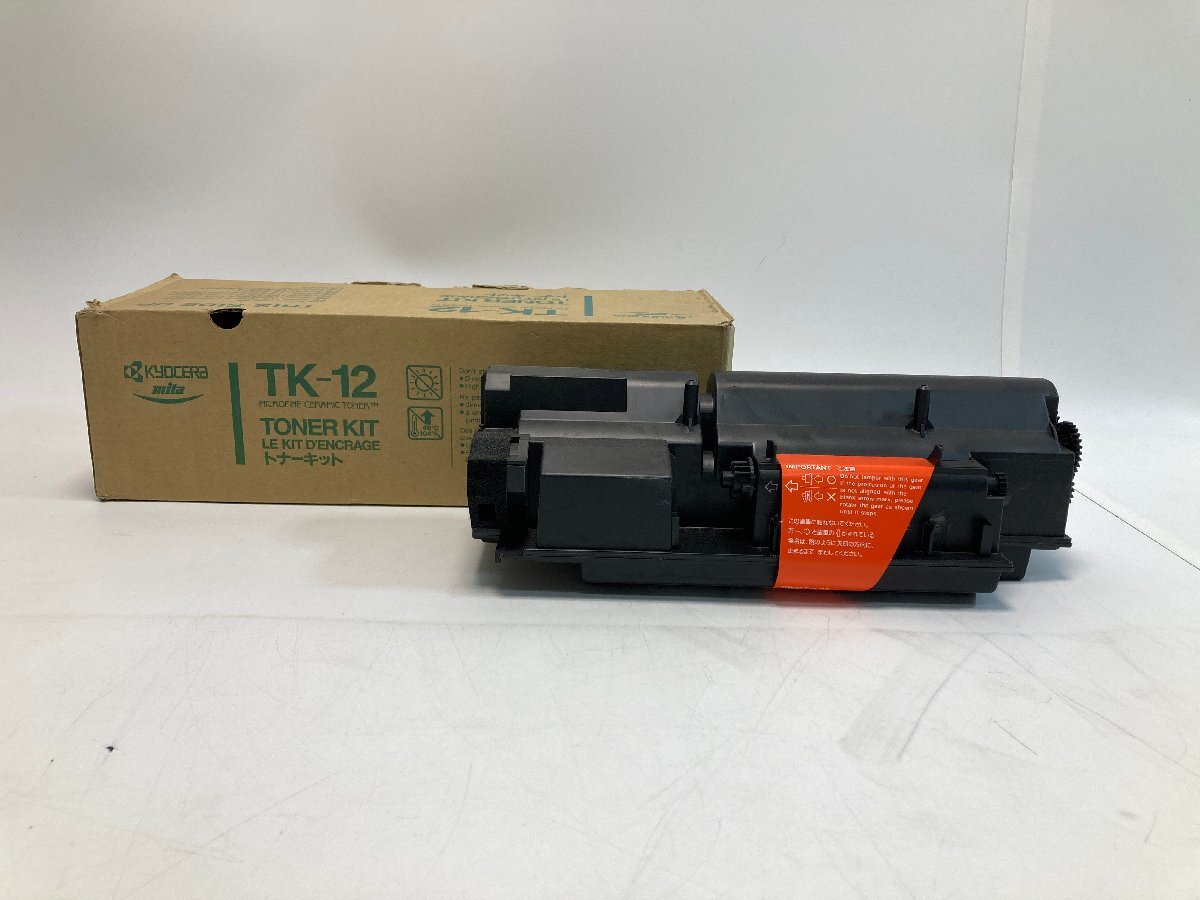 【5-5-5061】ジャンク 未使用 京セラミタ 純正 トナー TK-12 黒 ブラック ECOSYS LS-1550 FS-1550 FS-1600 レーザープリンタ カートリッジ