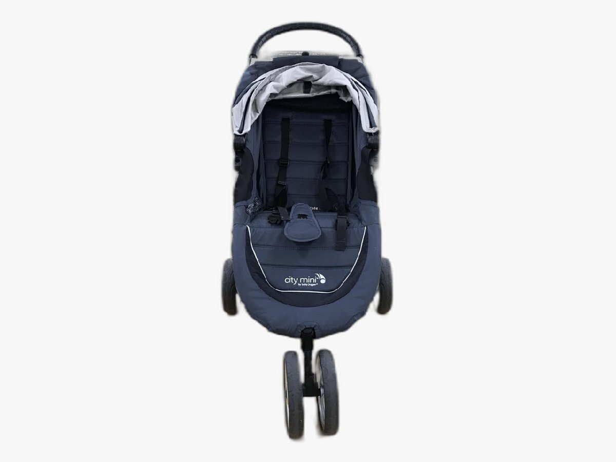【12-4-1313】Baby Jogger City Mini ベビージョガー シティミニ ベビーカー 3輪 ネイビー/グレー 中古品
