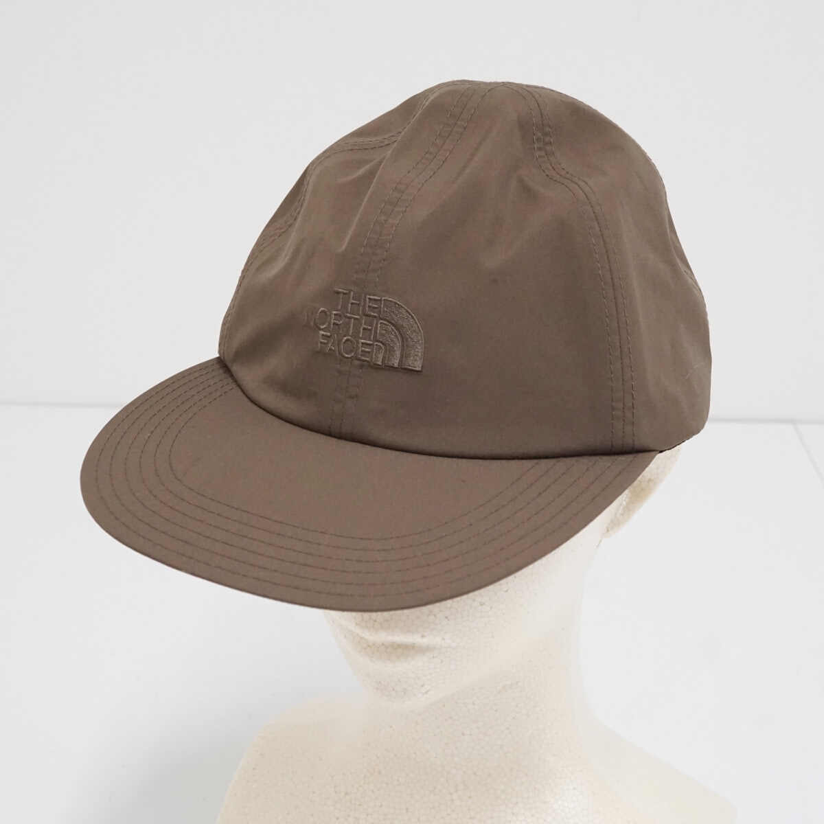 THE NORTH FACE ノースフェイス GORE-TEX Light Cap ゴアテックスライトキャップ USED美品 ブラウン ロゴ刺繍 Mサイズ X0138