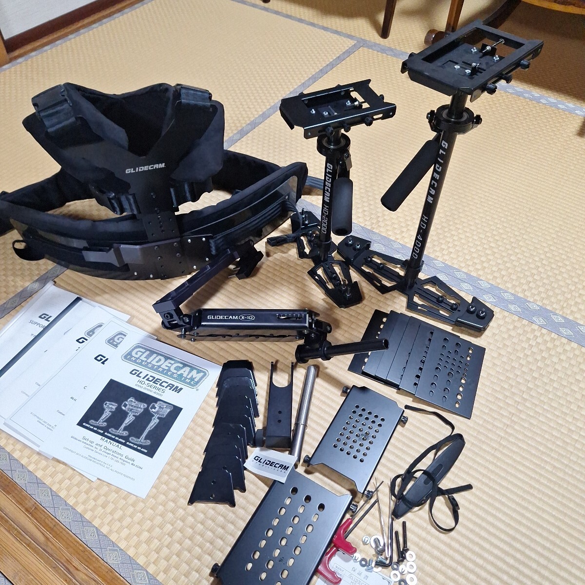Glidecam X-10 ベスト＆アーム ＋ HD-4000 ＋ HD-2000 スタビライザー一式セット 国内正規品 美品　