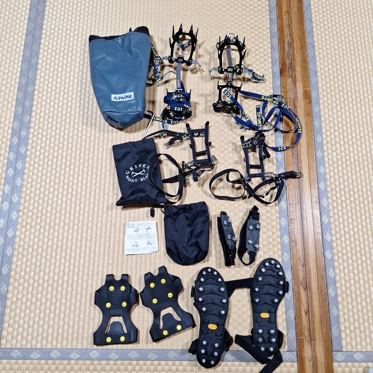 アイゼン　カジタックス　T.KAJITA GRIVEL MONT BLANC 雪山　登山　氷山　山岳登山　5点セット