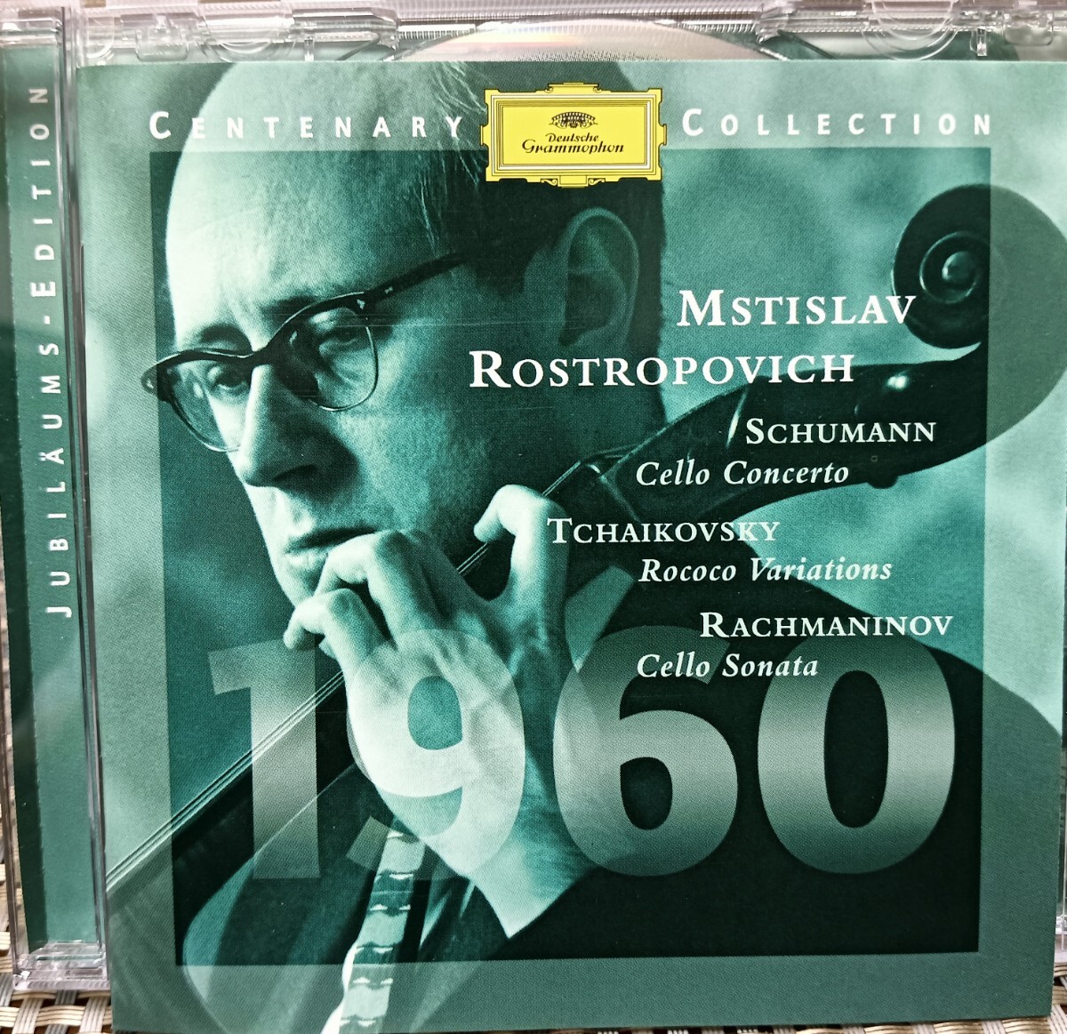 Mstislav Rostropovich(Vc)「シューマンVc協奏曲/チャイコフスキー ロココの主題による変奏曲/ラフマニノフVcソナタ」輸入盤CD 新品同様