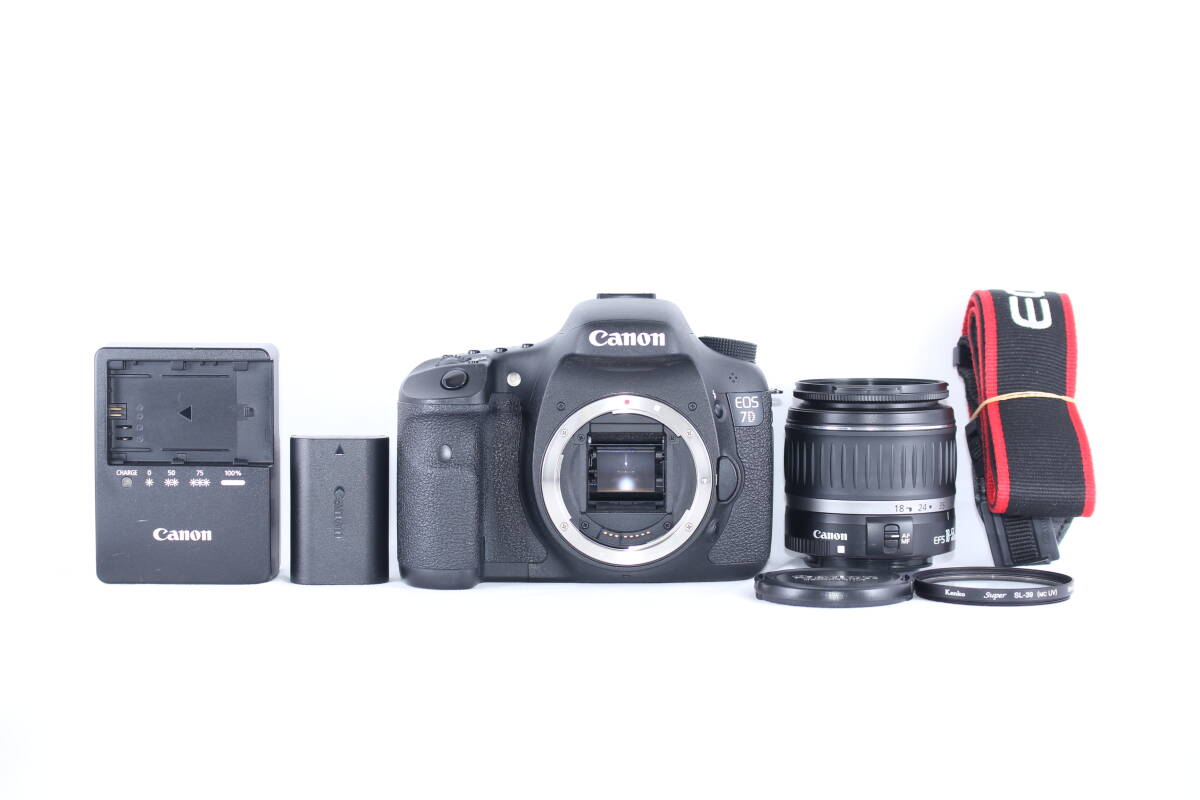 ★極上美品★キャノン CANON EOS 7D / EF-S 18-55mm F3.5-5.6 II USM ★完動★#Z455