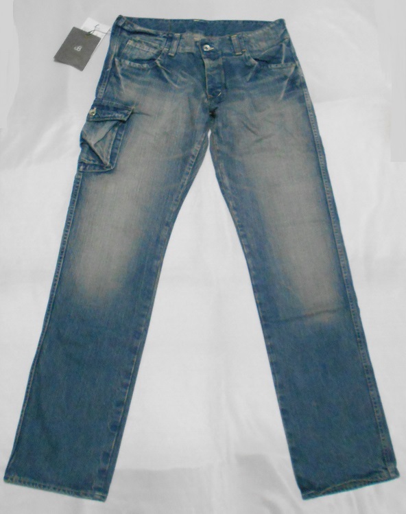 未使用品！JOHNBULL ジョンブル 11101　片カーゴ デニムジーンズ　LLサイズ