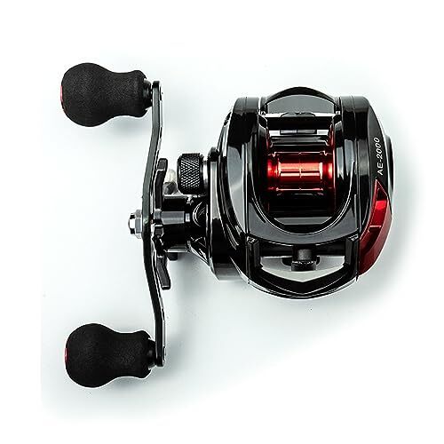 釣りリール フィッシングリール 防錆 7.2:1 ギア比 簡単操作 軽量 右手ハンドル 10 Kg 負荷容量 塩水/淡水リー em