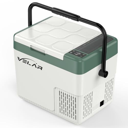 VELAR ポータブル冷蔵庫 18L 車載冷蔵庫 急速冷蔵冷凍 -20℃～20℃ 小型冷蔵庫 省スペース ハンドル付き バッ em