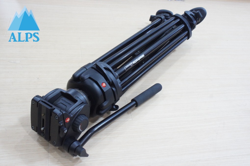 良品 Manfrotto マンフロット 546B 三脚 + 501HDV 雲台 バッグ付 260701h【アルプスカメラ】