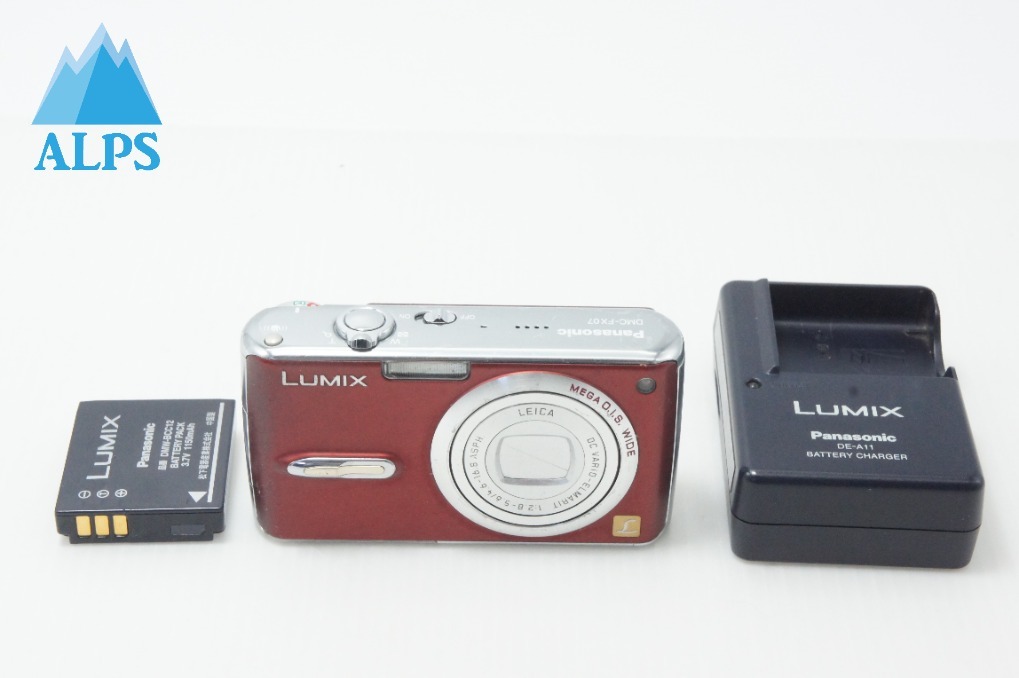 Panasonic パナソニック LUMIX DMC-FX07 コンパクトデジタルカメラ レッド 260701aa【アルプスカメラ】