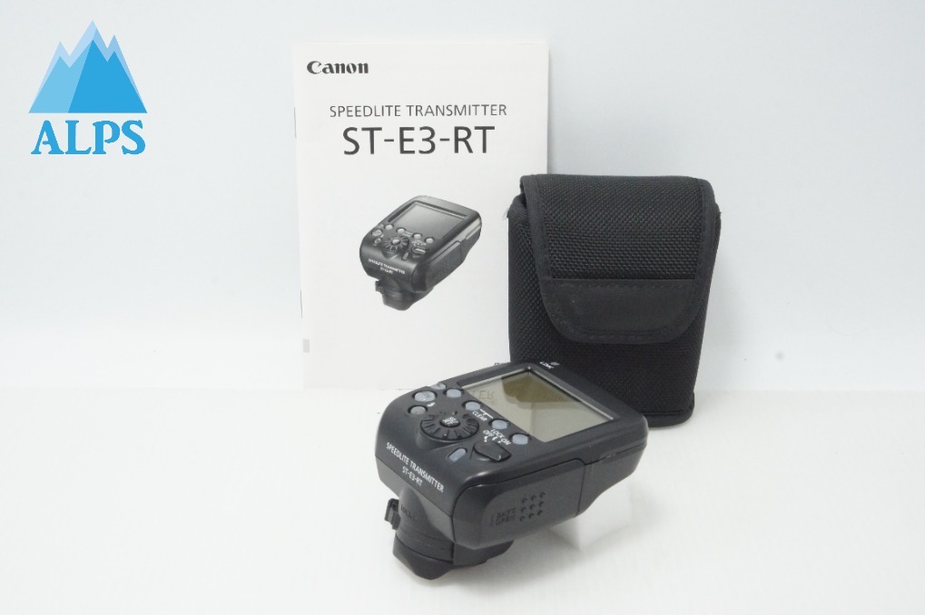良品 Canon キヤノン SPEEDLITE TRANSMITTER ST-E3-RT スピードライトトランスミッター ケース付 260702q【アルプスカメラ】