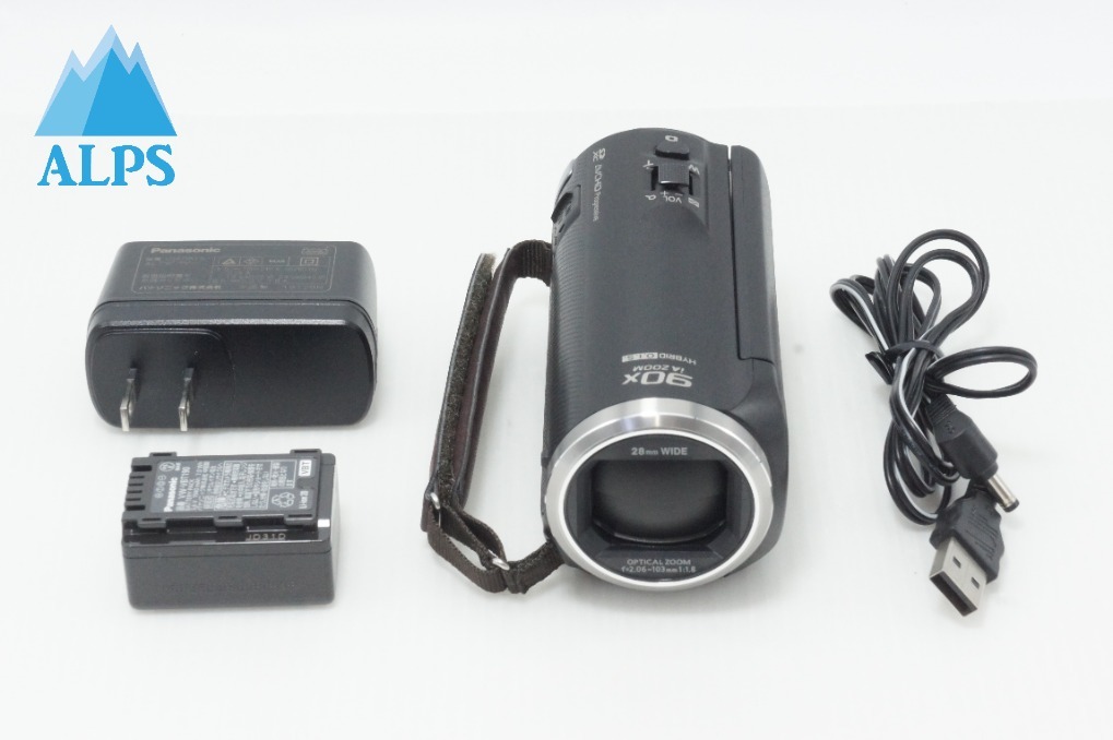 美品 Panasonic パナソニック HC-V360MS デジタルビデオカメラ ブラック 260619j【アルプスカメラ】