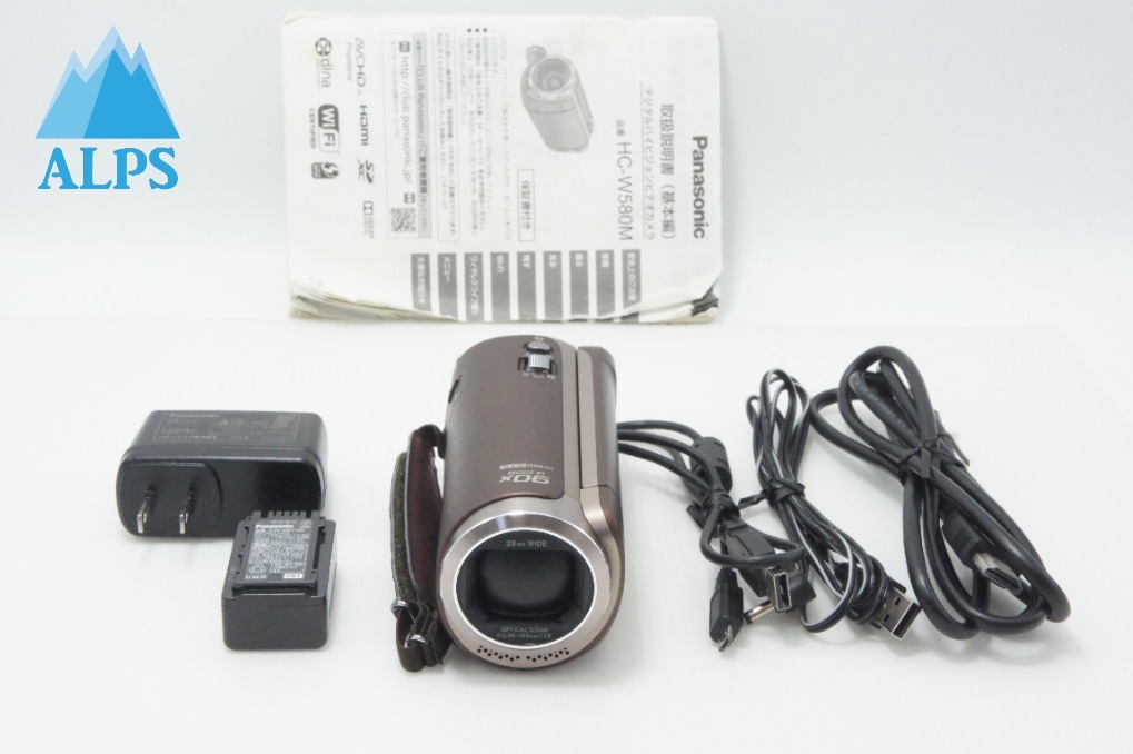 美品 Panasonic パナソニック HC-W580M デジタルビデオカメラ ブラウン 260625t【アルプスカメラ】
