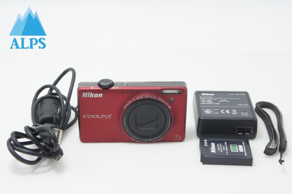 Nikon ニコン COOLPIX S6000 コンパクトデジタルカメラ フラッシュレッド 260609c【アルプスカメラ】