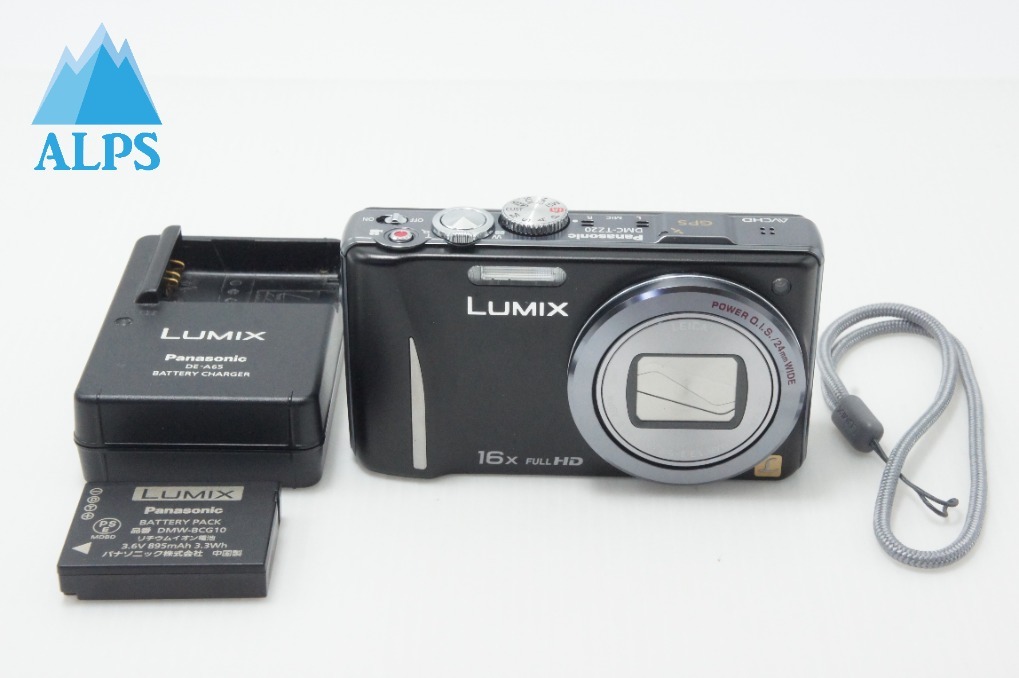 美品 Panasonic パナソニック LUMIX DMC-TZ20 コンパクトデジタルカメラ ブラック 260703aw【アルプスカメラ】