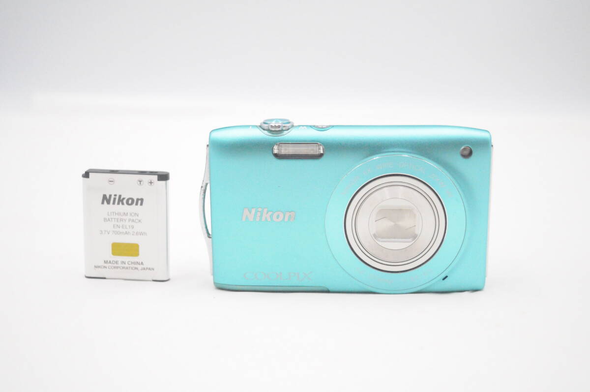 ★極上美品★NIKON ニコン COOLPIX S3300 グリーン★動作OK★G267★
