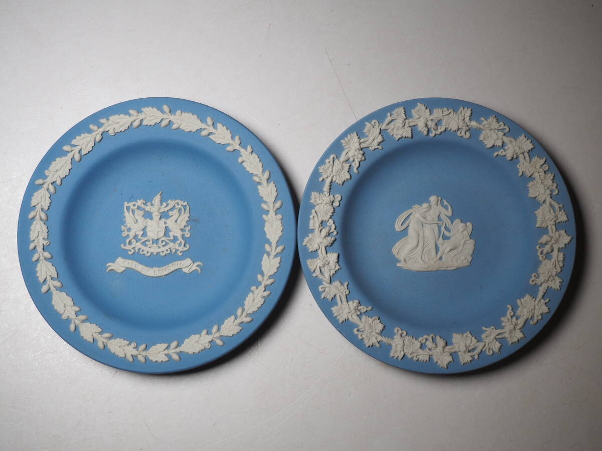 WEDGWOOD ウエッジウッド ジャスパー 小皿 2枚 ペールブルー 直径約11cm