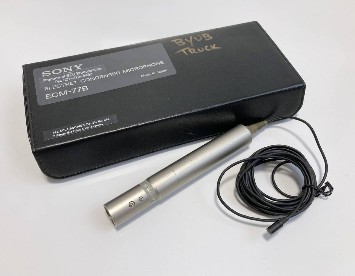 SONY ソニー ECM-77B 業務用 ピンマイク エレクトレットコンデンサーマイク