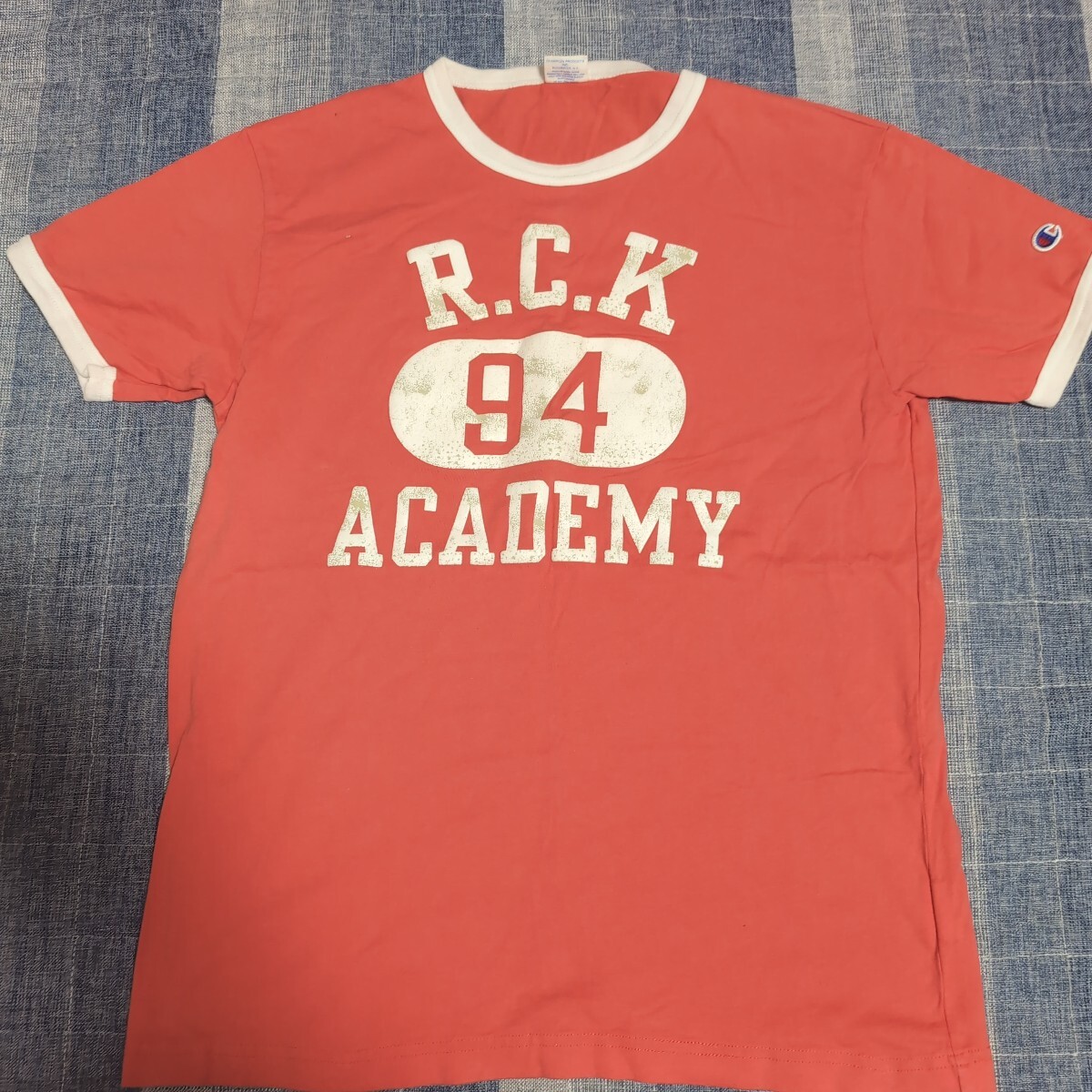 Champion チャンピオン R.C.K 94 ACADEMY リンガーTシャツ レッド サイズM