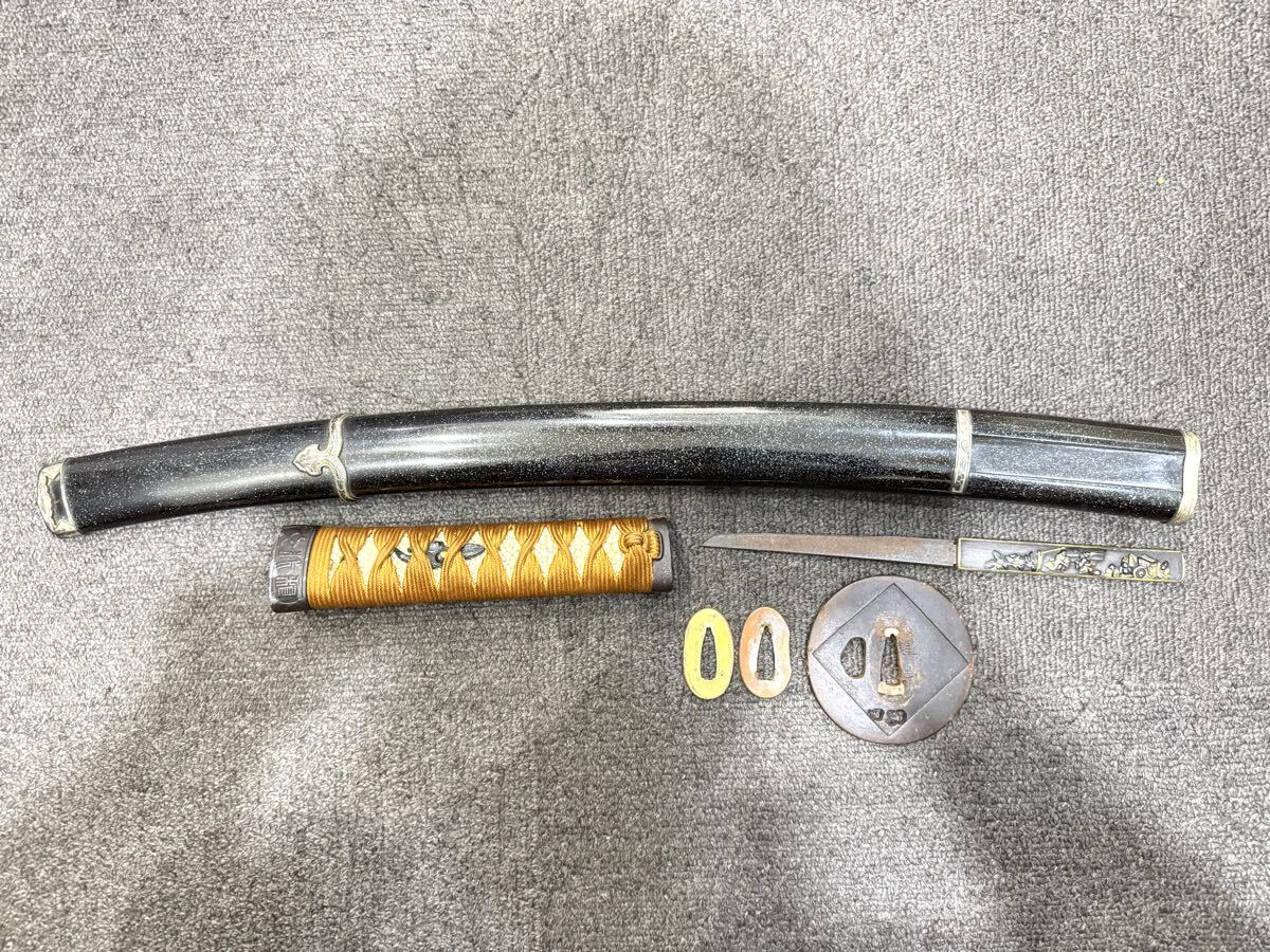 ◇当時物 時代 軍刀 日本刀 拵え 柄 鞘 鍔 繋ぎ 外装 日本刀部品 インテリア 伝統工芸 コレクション