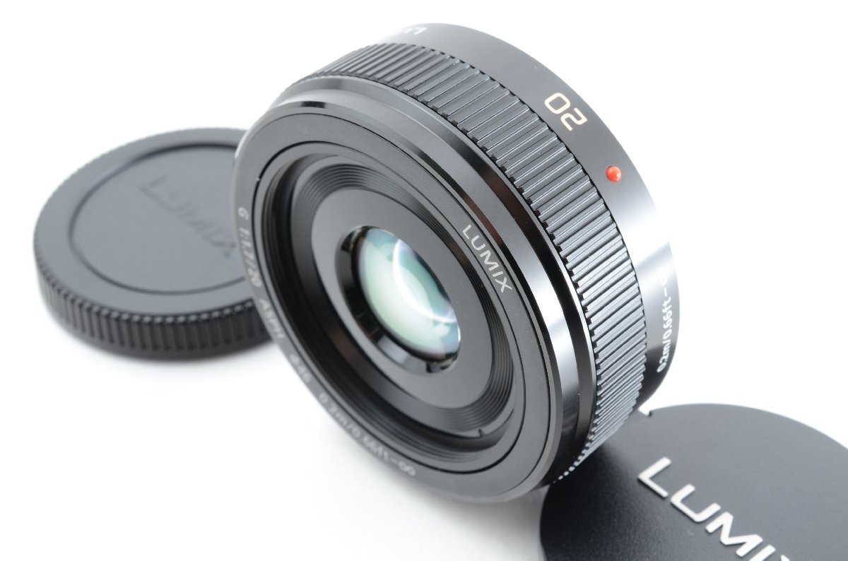 #C470 ★極上品！★Panasonic LUMIX G 20mm F1.7 II ASPH. ブラック H-H020A-K パナソニック ルミックス