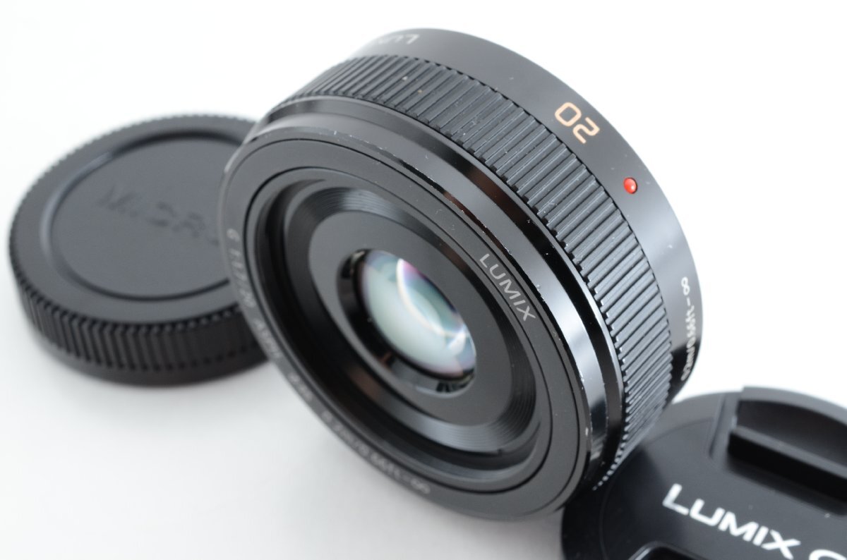 #C477 ★並品★Panasonic LUMIX G 20mm F1.7 II ASPH. ブラック H-H020A-K パナソニック ルミックス