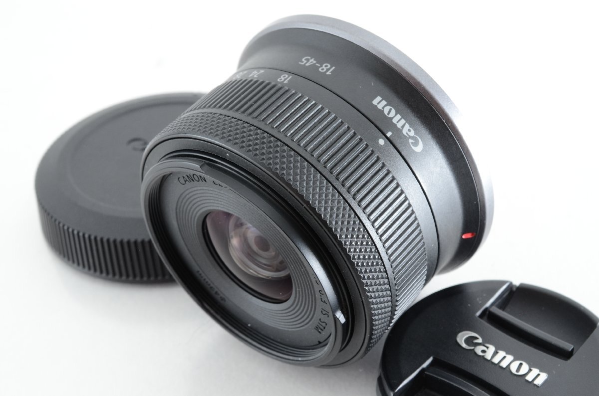 #C480 ★並品★CANON RF-S 18-45mm F4.5-6.3 IS STM ブラック キヤノン
