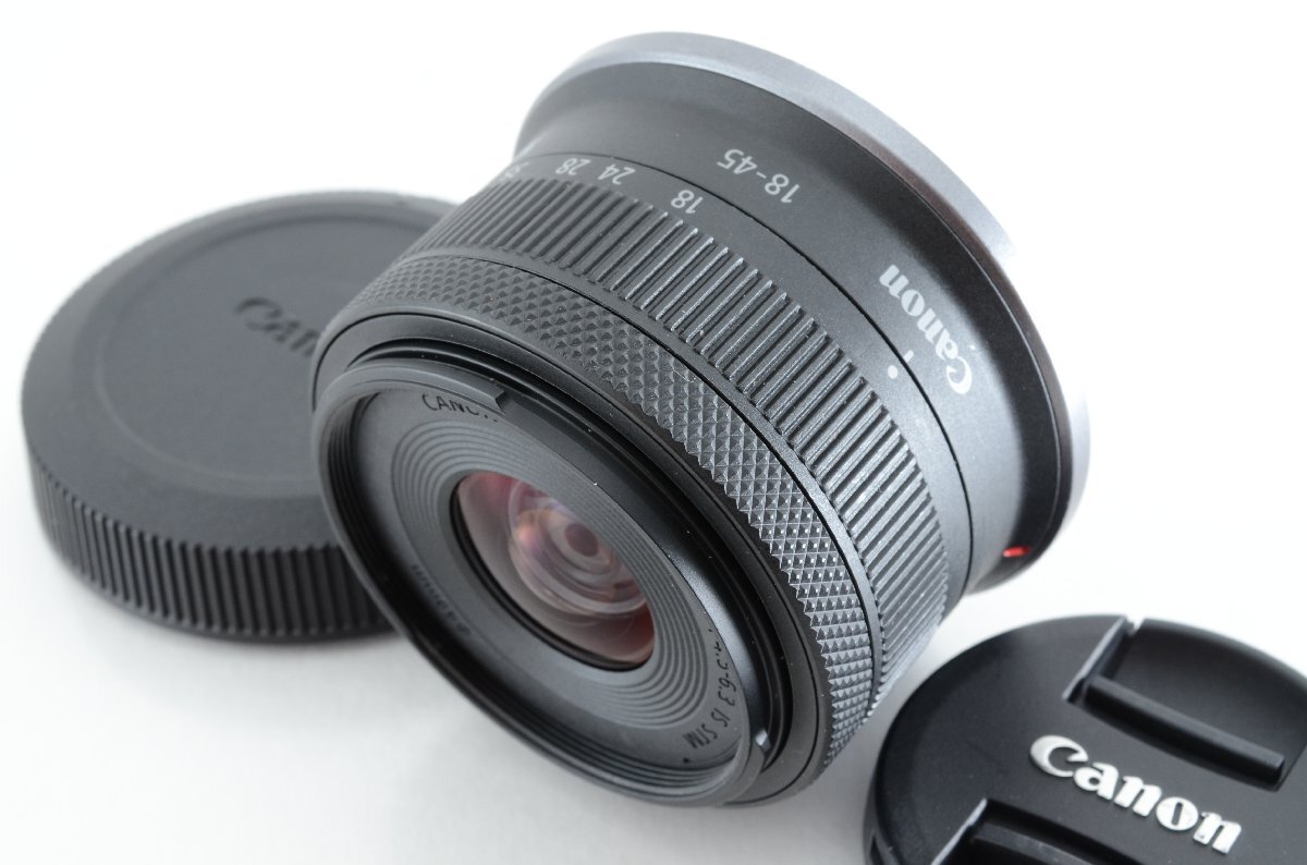 #C468 ★並品★CANON RF-S 18-45mm F4.5-6.3 IS STM ブラック キヤノン