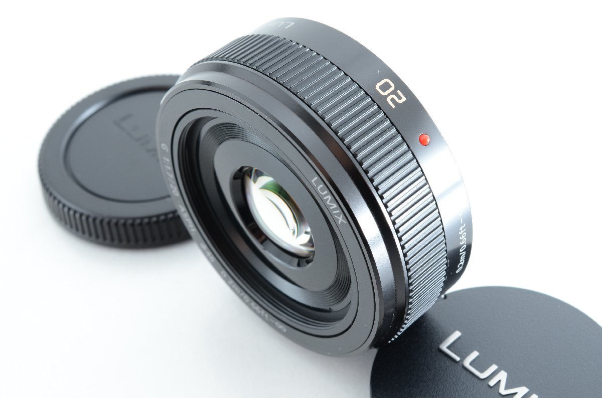 #C490 ★極上品！★Panasonic LUMIX G 20mm F1.7 II ASPH. ブラック H-H020A-K パナソニック ルミックス