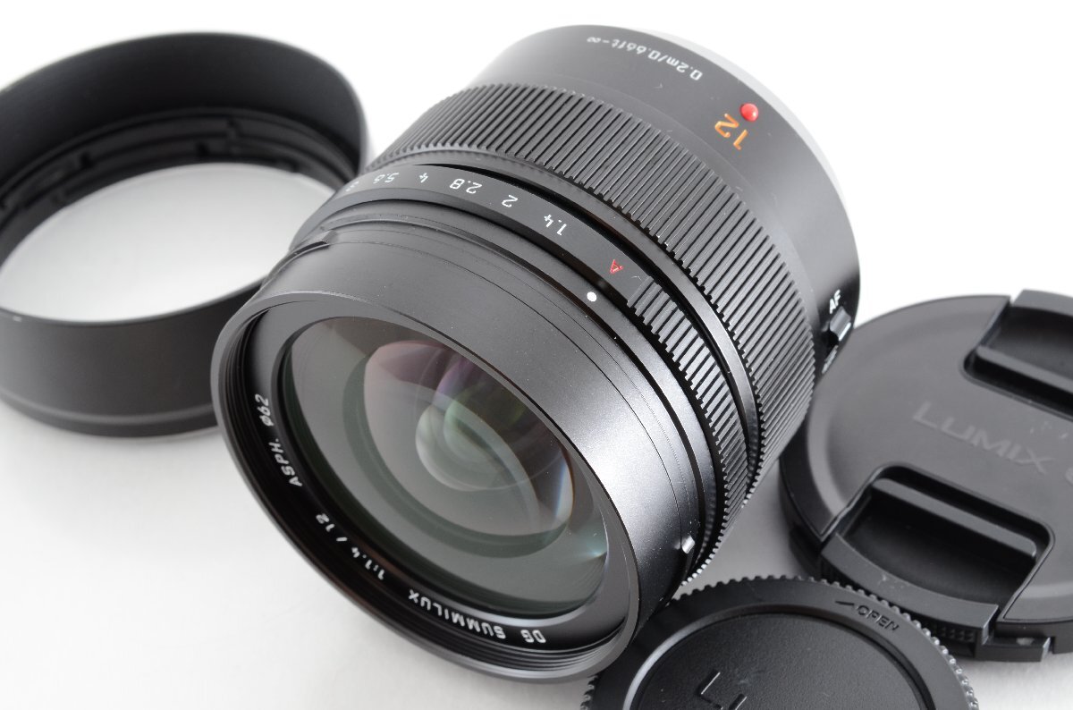 #C501 ★良品♪★Panasonic LEICA DG SUMMILUX 12mm F1.4 ASPH. H-X012 パナソニック ライカ