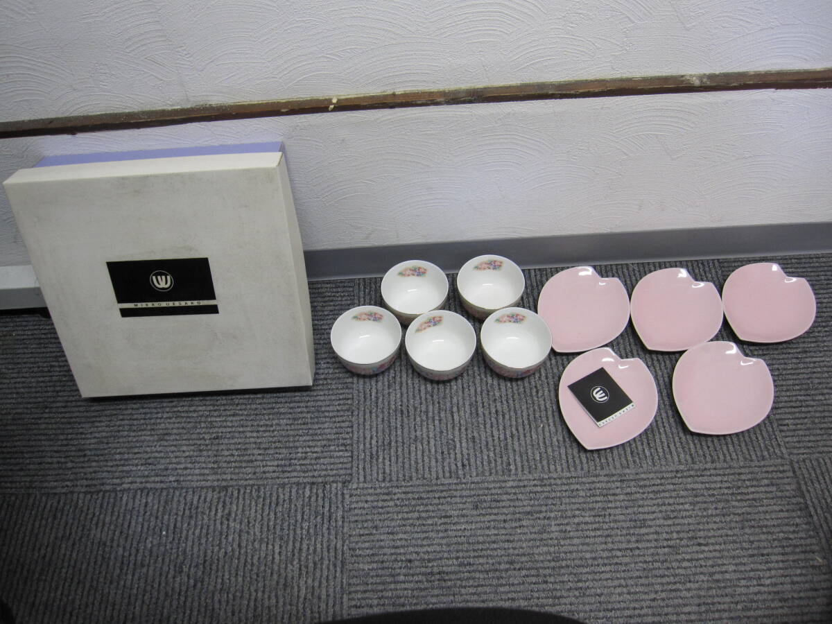 ★#849 【長期保管品】ミエコウエサコ 茶托付煎茶揃 MUW12-300