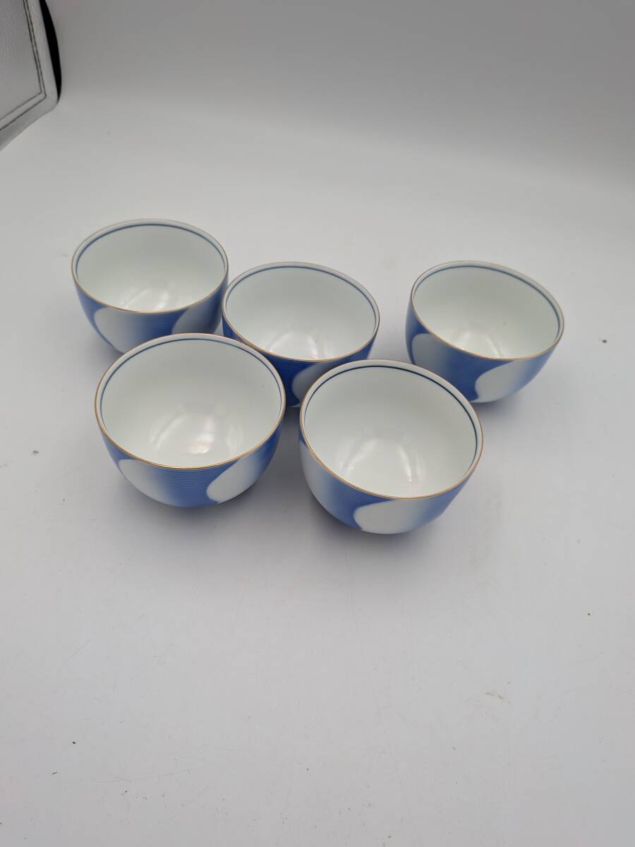 ☆995ｂ　長期保管品　有田焼　仙茶揃　5客セット　湯呑み