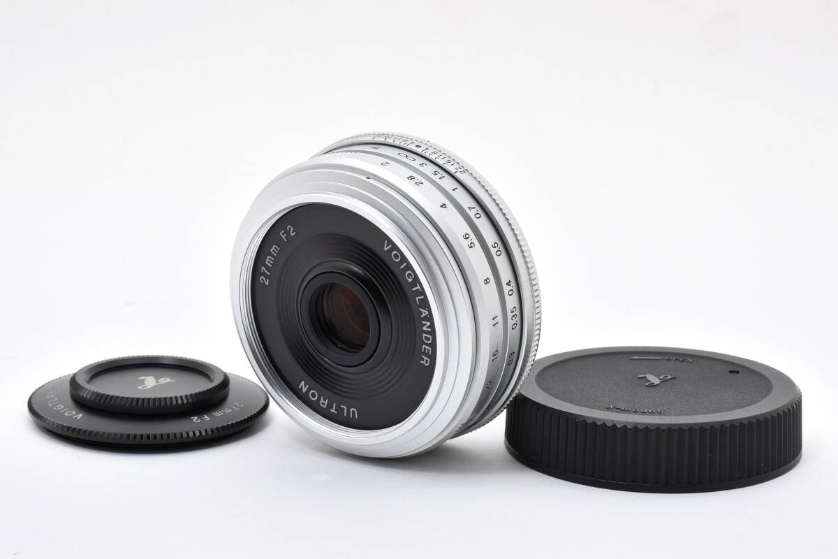 【ほぼ未使用】Voigtlander Ultron 27mm f/2 Silver for Fujifilm X #739