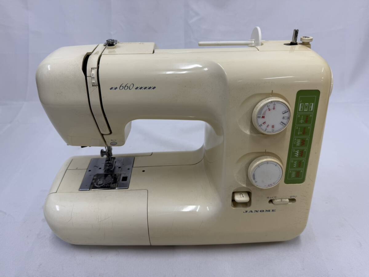 【1円スタート】JANOME ジャノメ コンパクト電子ミシン 660型