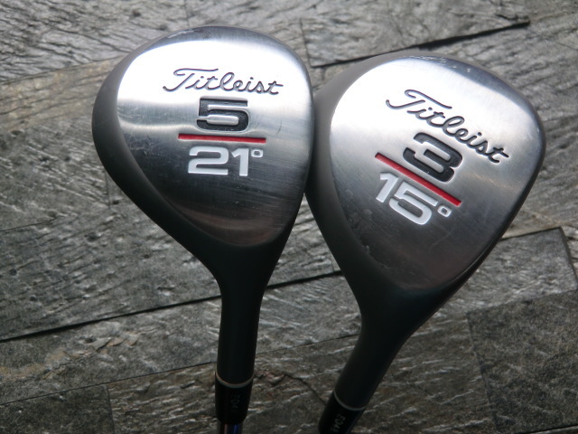 激レア　タイトリスト　3ｗ　15度　5ｗ　２１度　美品２本セット/タイガーウッズアマ時代仕様モデル