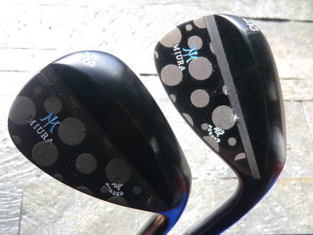 US仕様 MIURA 鍛 FORGED BLACK (52°58°)2本セット 水玉模様