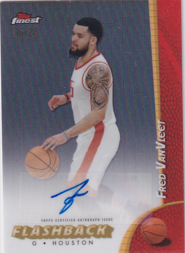 25枚限定! FRED VANVLEET (ROCKETS) 2024-25 TOPPS FINEST FLASHBACK AUTO AUTOGRAPH (#/25)