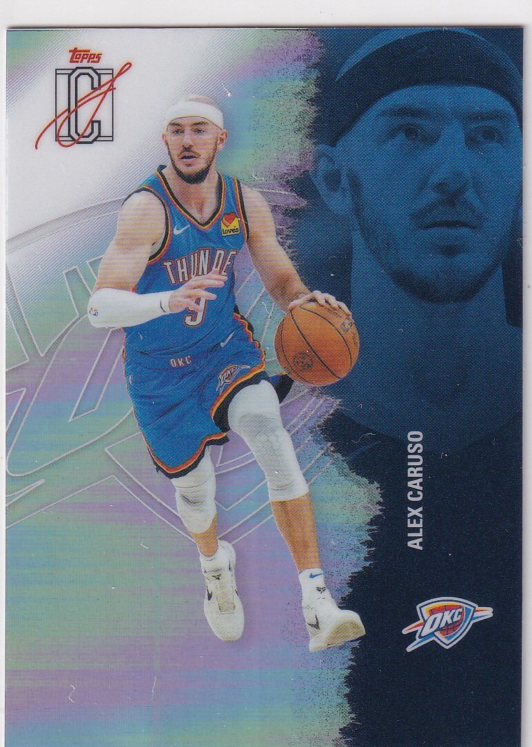 ALEX CARUSO (THUNDER) 2025-26 TOPPS SIGNATURE CLASS CHROME REFRACTOR