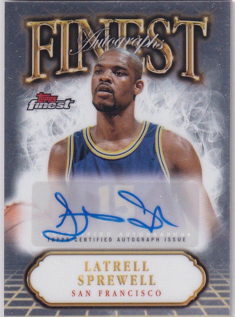 LATRELL SPREWELL (WARRIORS) 2024-25 TOPPS FINEST AUTO AUTOGRAPH