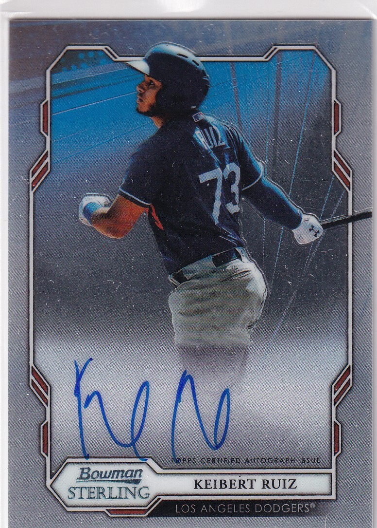 KEIBERT RUIZ (DODGERS) RC! 2019 BOWMAN STERLING AUTO AUTOGRAPH