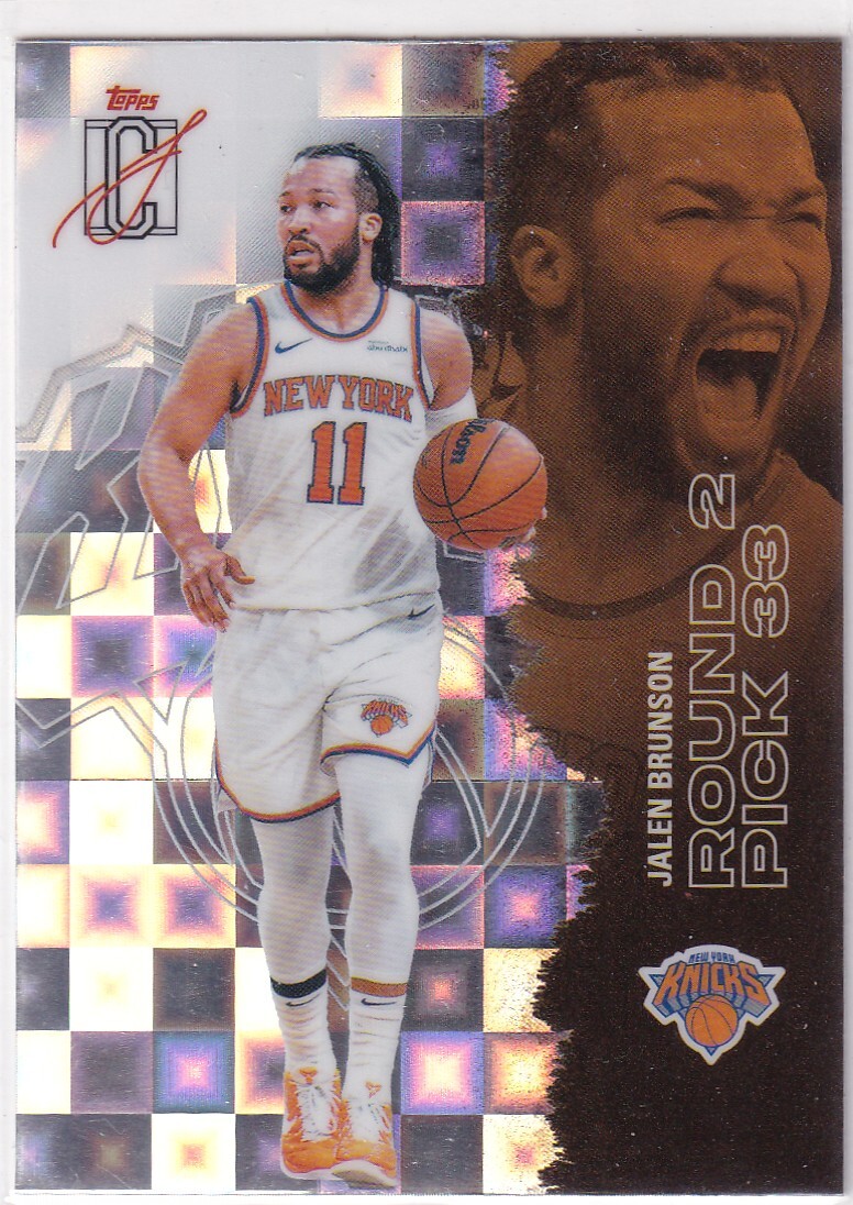 JALEN BRUNSON (KNICKS) 2025-26 TOPPS SIGNATURE CLASS CHROME PANDORA REFRACTOR