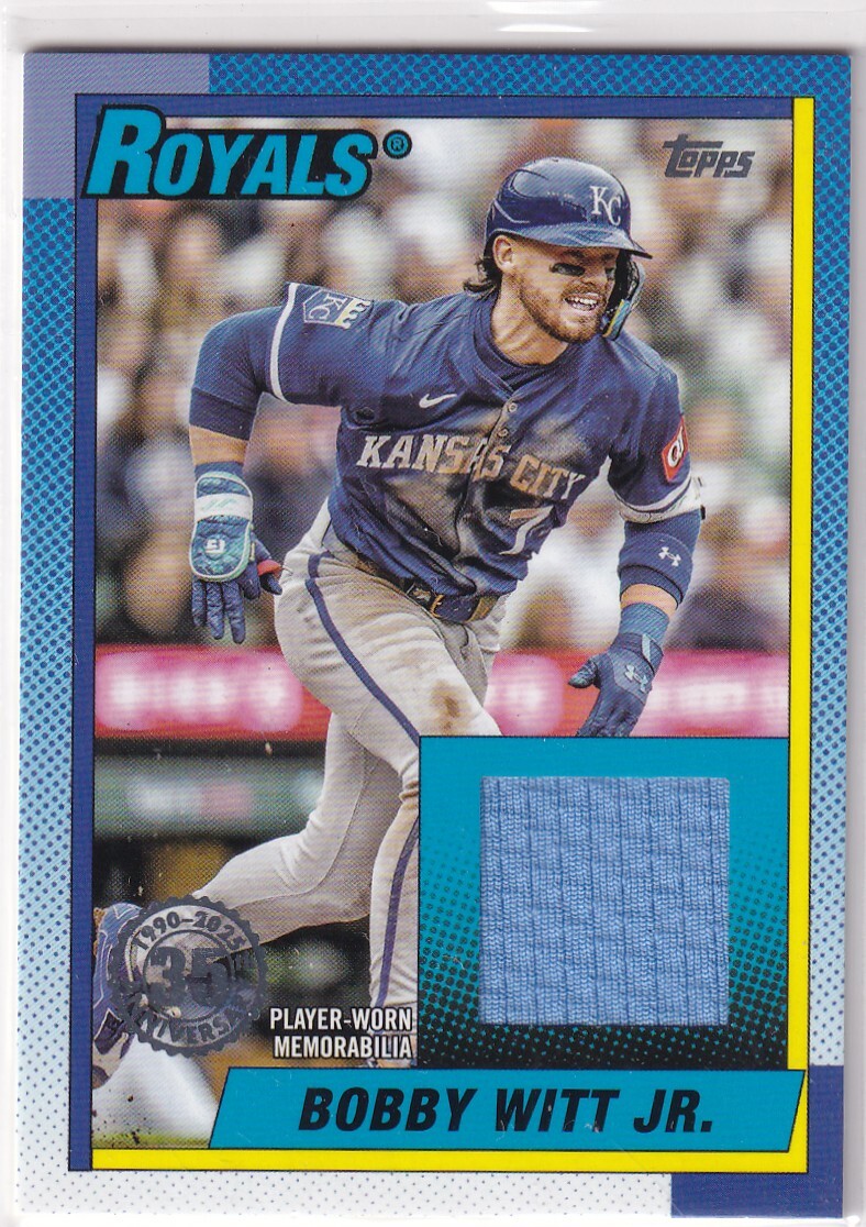 BOBBY WITT JR. (ROYALS) 2025 TOPPS 1990 RETRO RELIC JERSEY