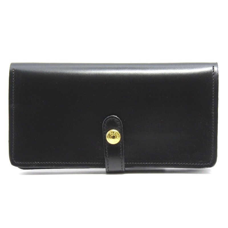 未使用 GLENROYAL グレンロイヤル フラップ付長財布 03-6178 ブライドル ROUND LONG PURSE スコットランド製 ブラック 黒 61005991